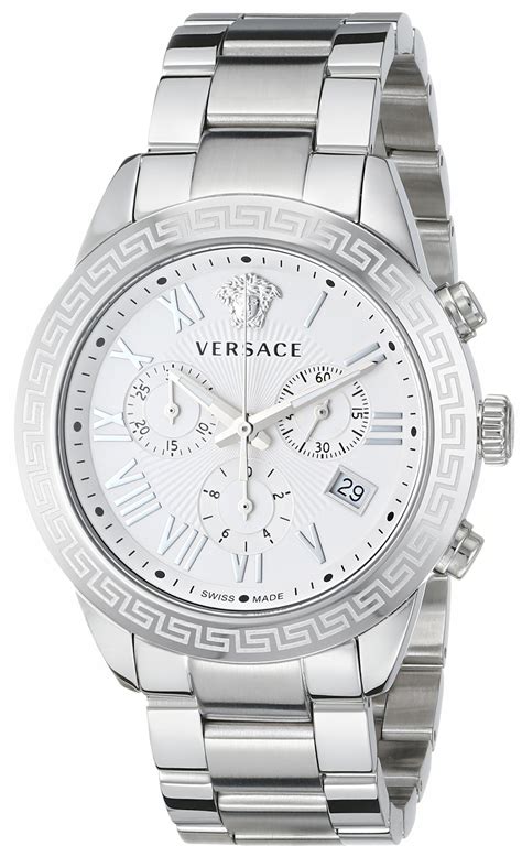 versace watch men silver|Versace watches men price.